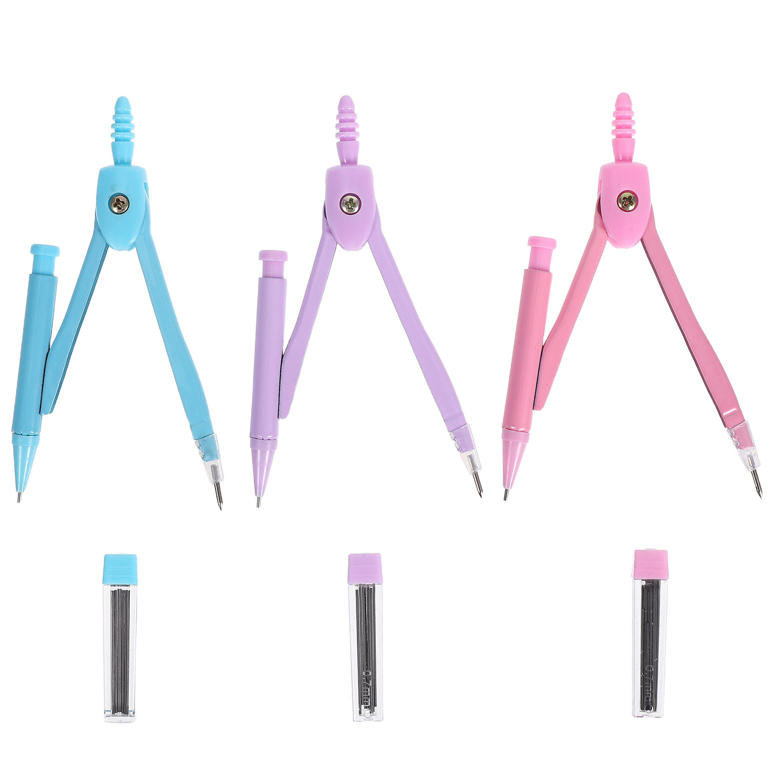 Math Geometry Set With Compass - Zestaw metalowych cyrklów do rysunku geometrycznego