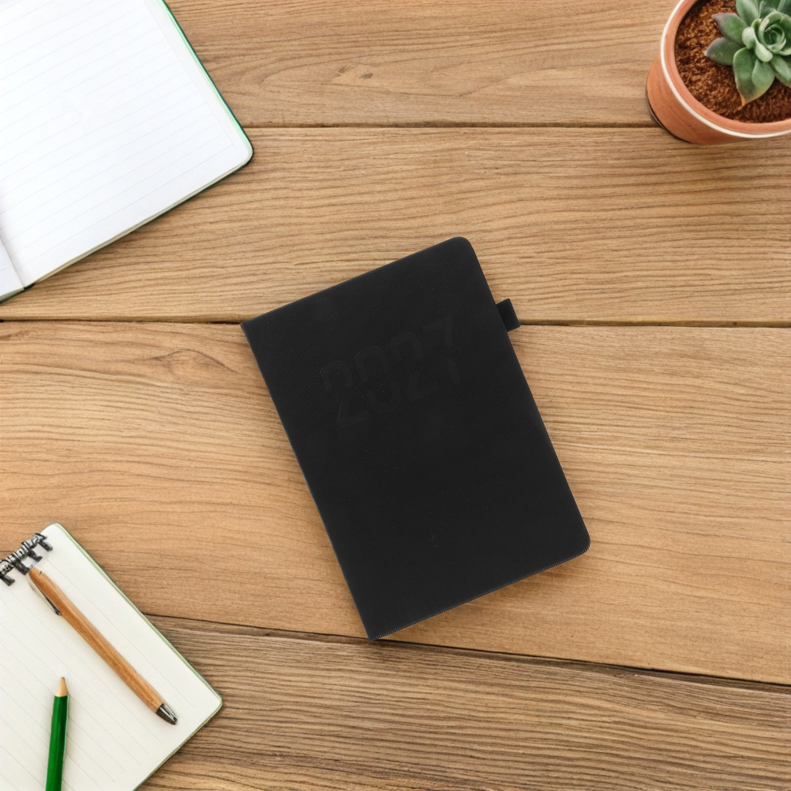 Spiral Bound Grid Notebook A5 - 120-stronicowy notatnik A5 z tygodniowym planerem,