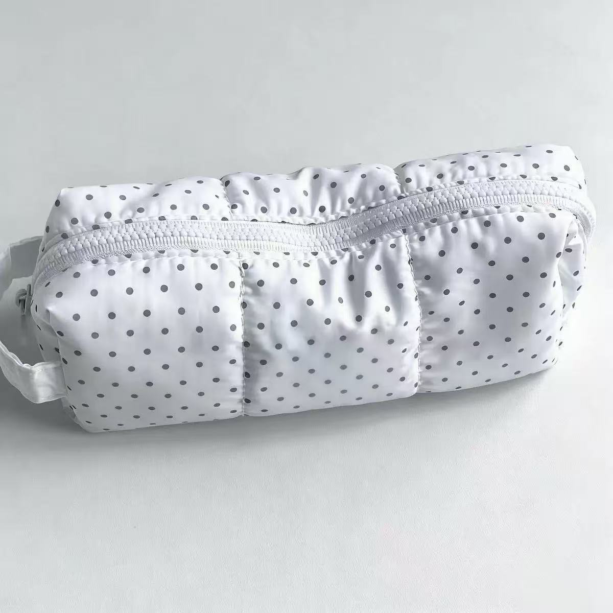 Aesthetic Large Pencil Case Pouch - Piórnik w kropki, duża pojemność, estetyczny,