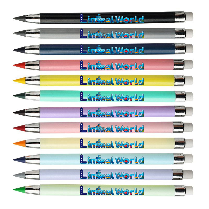 Writing Tools - 12 kolorowych, wiecznych ołówków z motywem