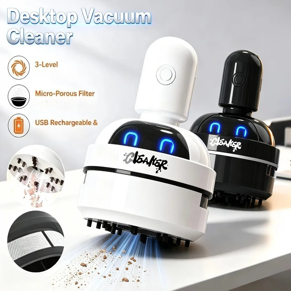 Przenośny mini odkurzacz biurk – Mini Desktop Vacuum Cleaner For Eraser Dust recenzja i cena