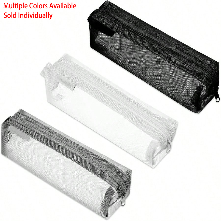 Przezroczysty piórnik z siatki – Clear Mesh Pencil Pouch For Exam recenzja i cena
