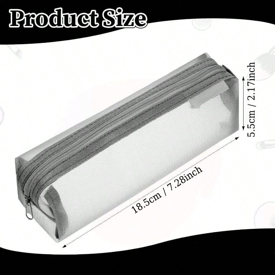 Przezroczysty piórnik z siatki – Clear Mesh Pencil Pouch For Exam recenzja i cena