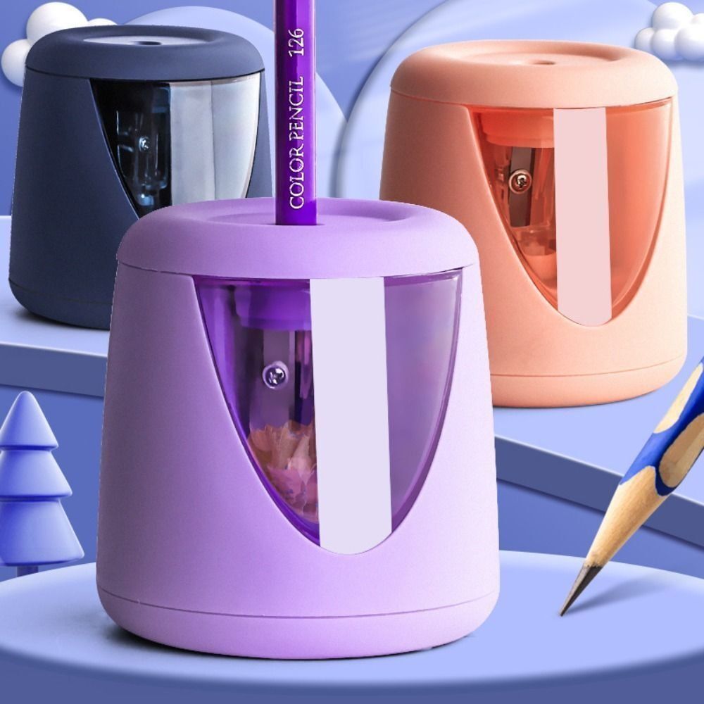 z ozdobną naklejką, zasilana b – Electric Pencil Sharpener Usb recenzja i cena