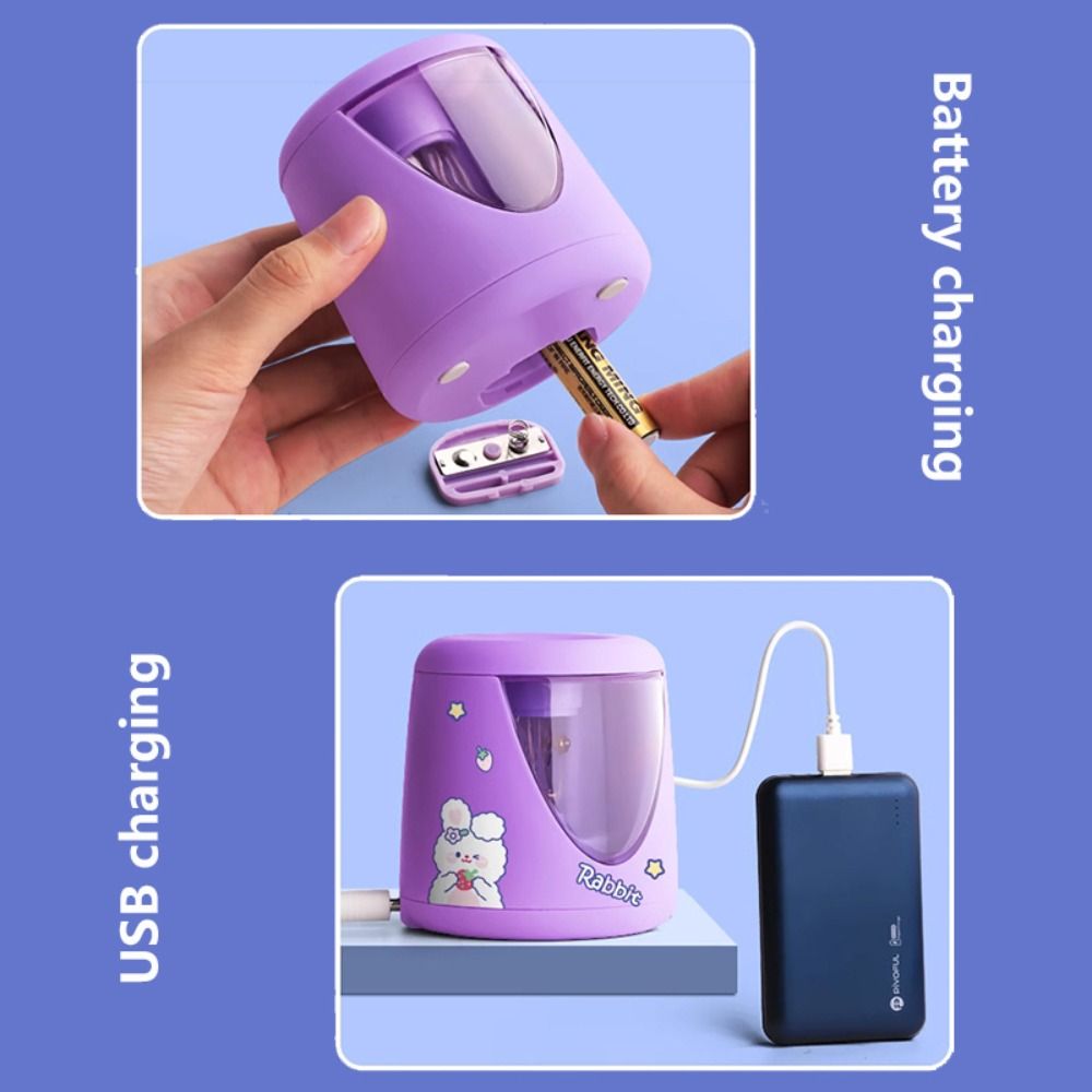 z ozdobną naklejką, zasilana b – Electric Pencil Sharpener Usb recenzja i cena