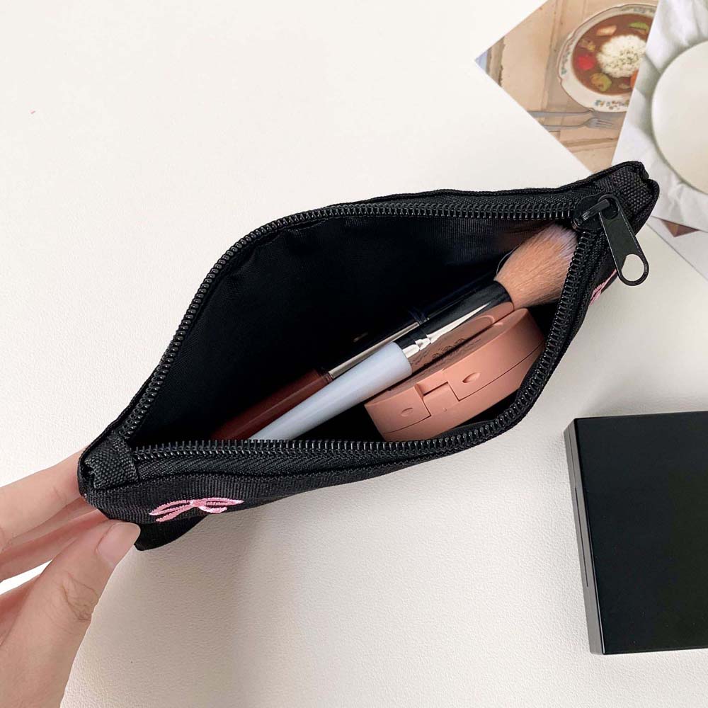Piórnik z kokardą, duża pojemn – Aesthetic Large Pencil Case Pouch recenzja i cena