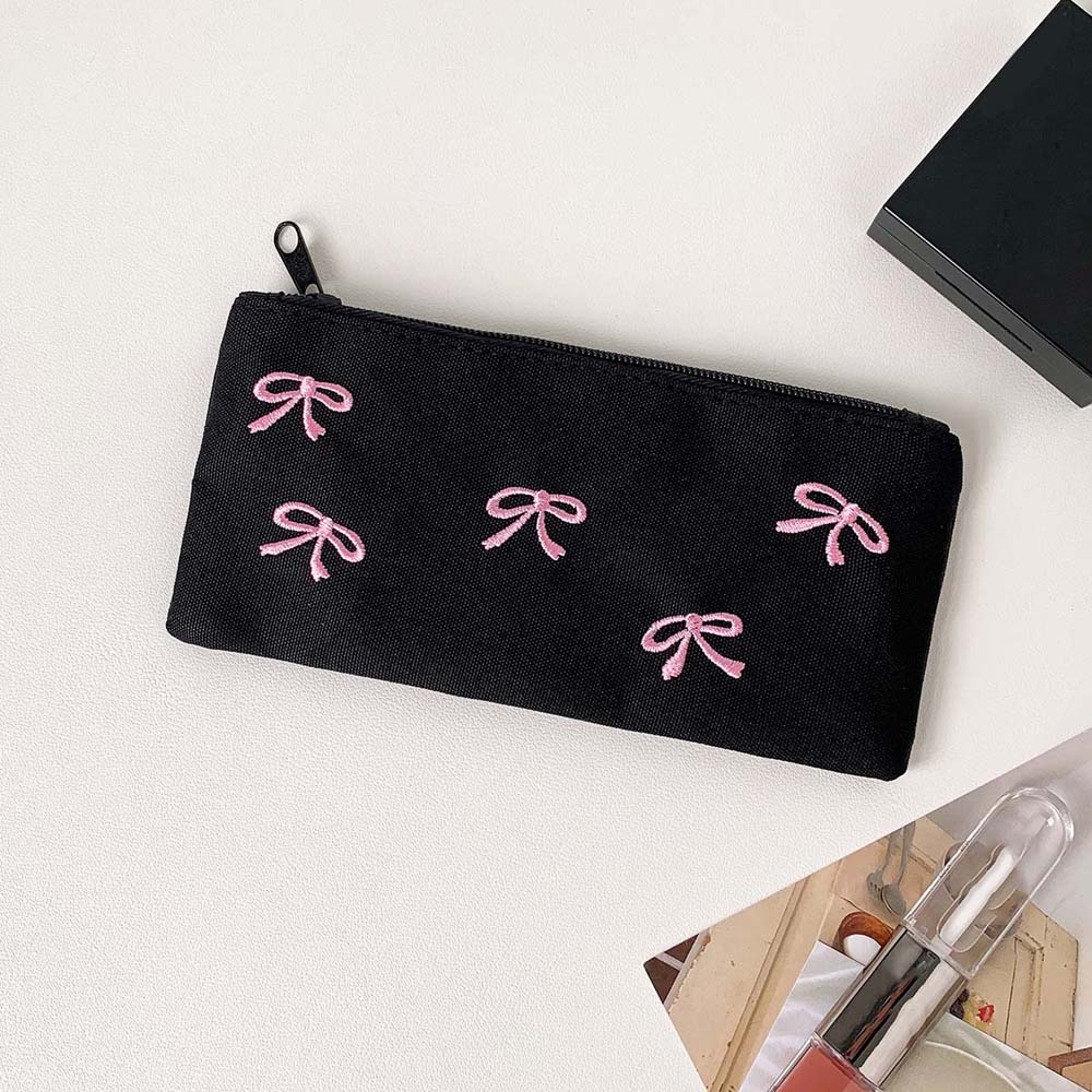 Piórnik z kokardą, duża pojemn – Aesthetic Large Pencil Case Pouch recenzja i cena