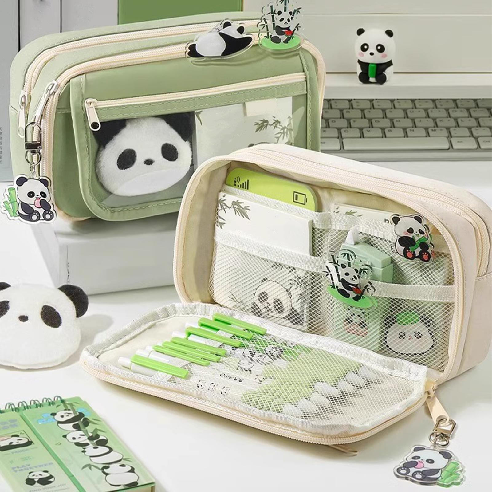 Estetyczny piórnik Panda, piór – Aesthetic Large Pencil Case Pouch recenzja i cena