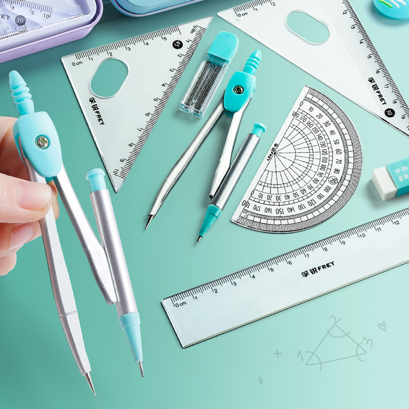 7 szt. Zestaw kompasów ze stal – Math Geometry Set With Compass recenzja i cena