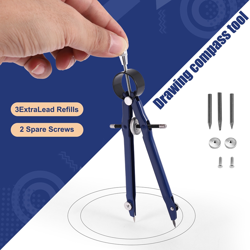 Zestaw 4 szt. X (Profesjonalny – Math Geometry Set With Compass recenzja i cena