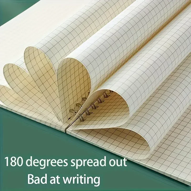 Notatnik A5 z siatką, spiralny – Spiral Bound Grid Notebook A5 recenzja i cena