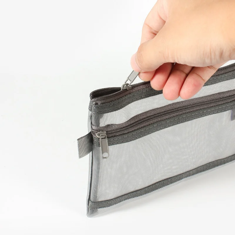 Przezroczysta nylonowa siatkow – Clear Mesh Pencil Pouch For Exam recenzja i cena