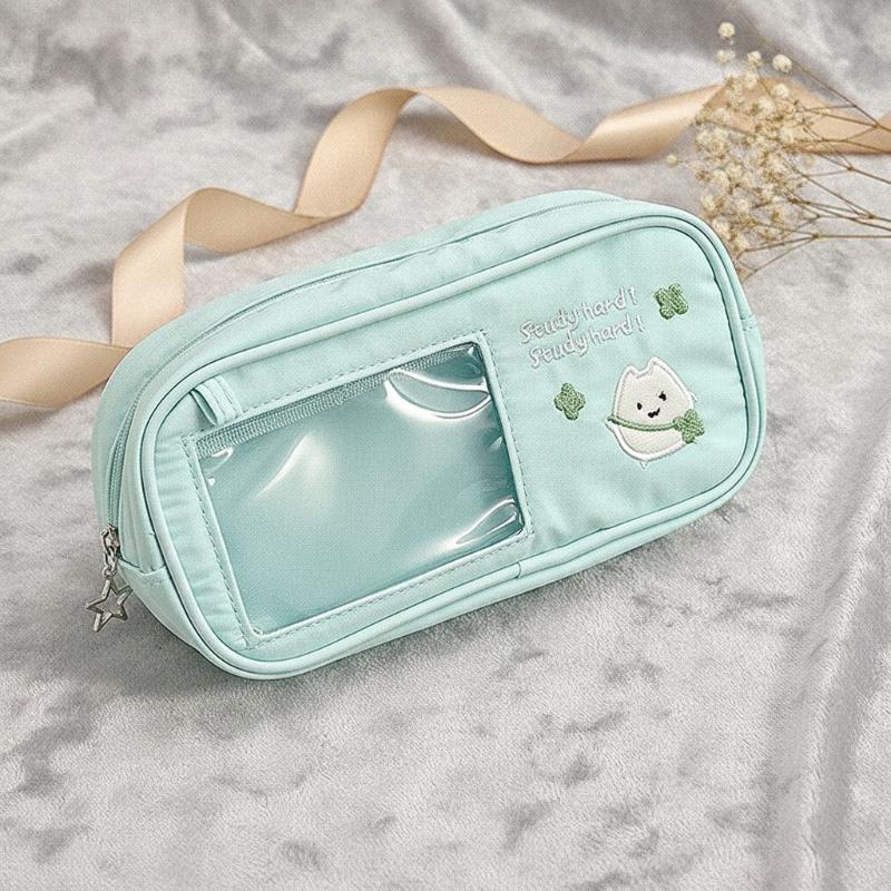 Uroczy piórnik na długopisy, d – Aesthetic Large Pencil Case Pouch recenzja i cena