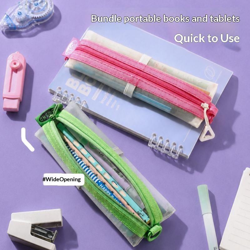 Przezroczysty piórnik z siatki – Clear Mesh Pencil Pouch For Exam recenzja i cena