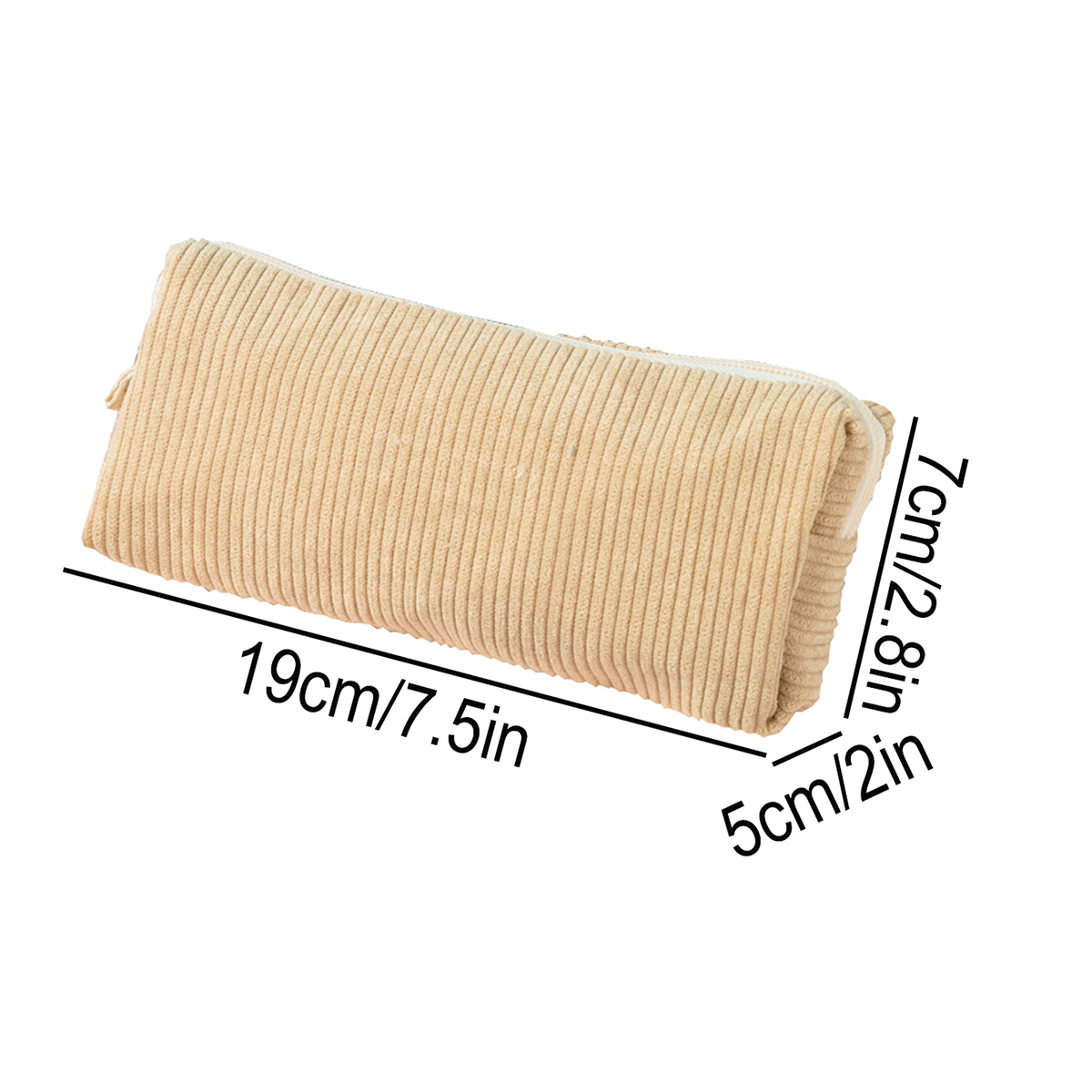 Prosty piórnik z sztruksu, est – Aesthetic Large Pencil Case Pouch recenzja i cena