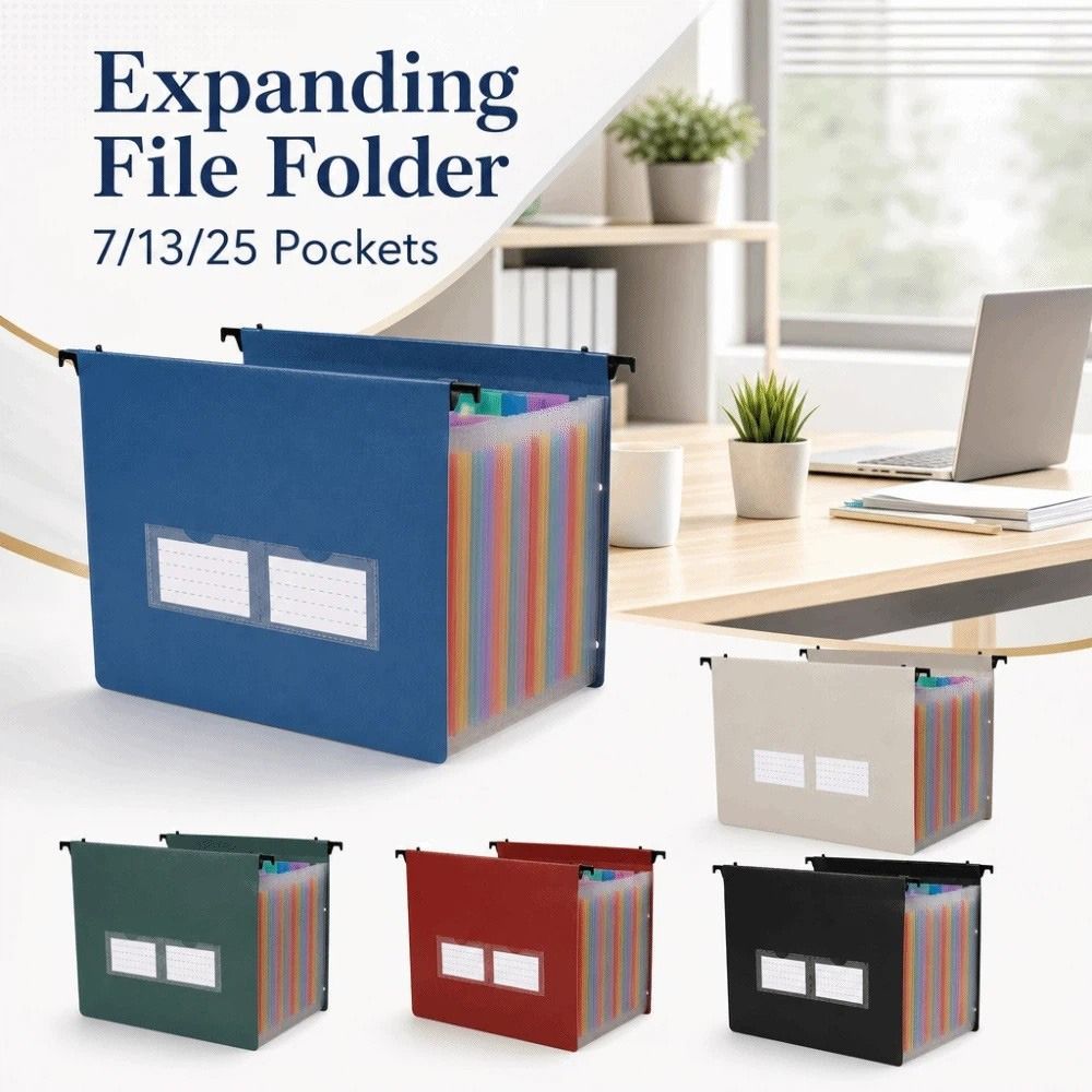Teczka rozszerzana z 7/13/25 p – Expandable Accordion File Folder 13 Pockets recenzja i cena