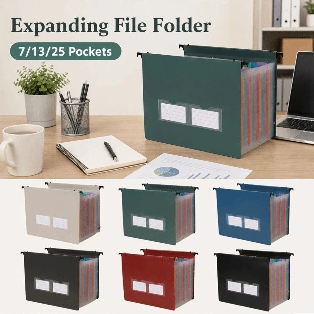 Teczka rozszerzana z 7/13/25 p – Expandable Accordion File Folder 13 Pockets recenzja i cena