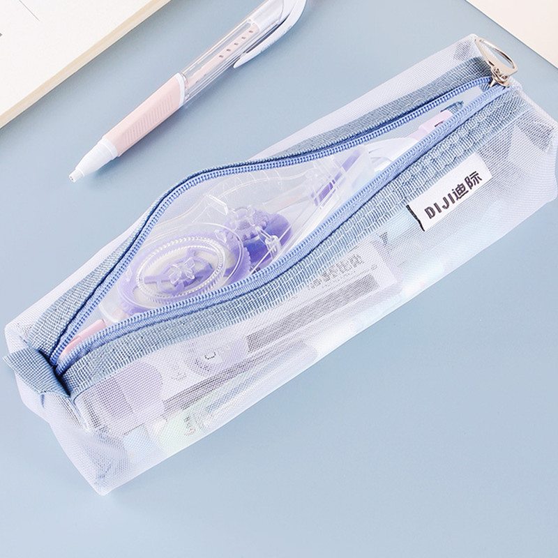 Przezroczysta nylonowa saszetk – Clear Mesh Pencil Pouch For Exam recenzja i cena