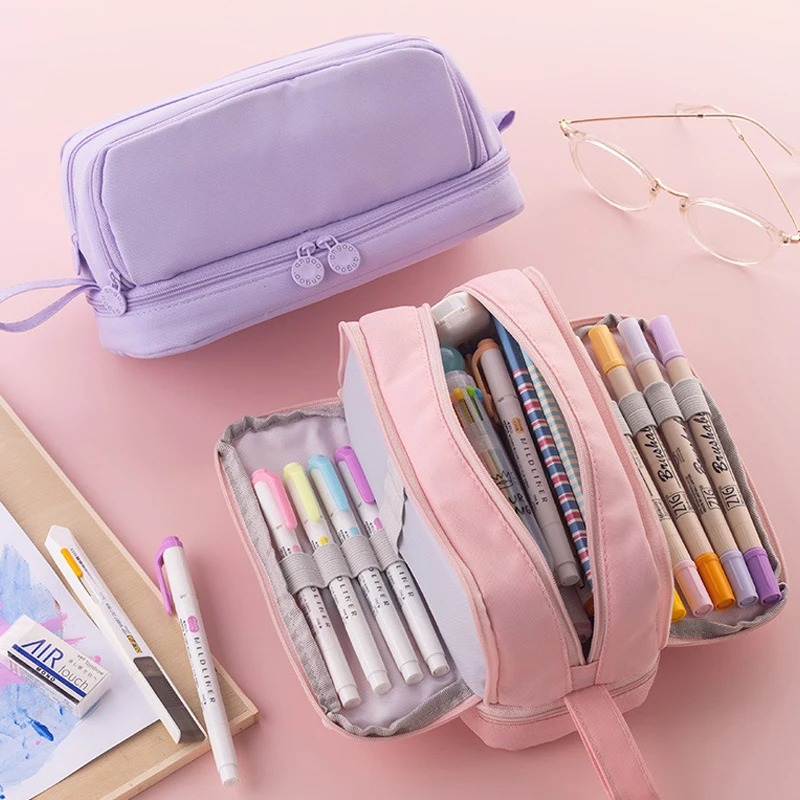 4-przedziałowy piórnik o dużej – Aesthetic Large Pencil Case Pouch recenzja i cena